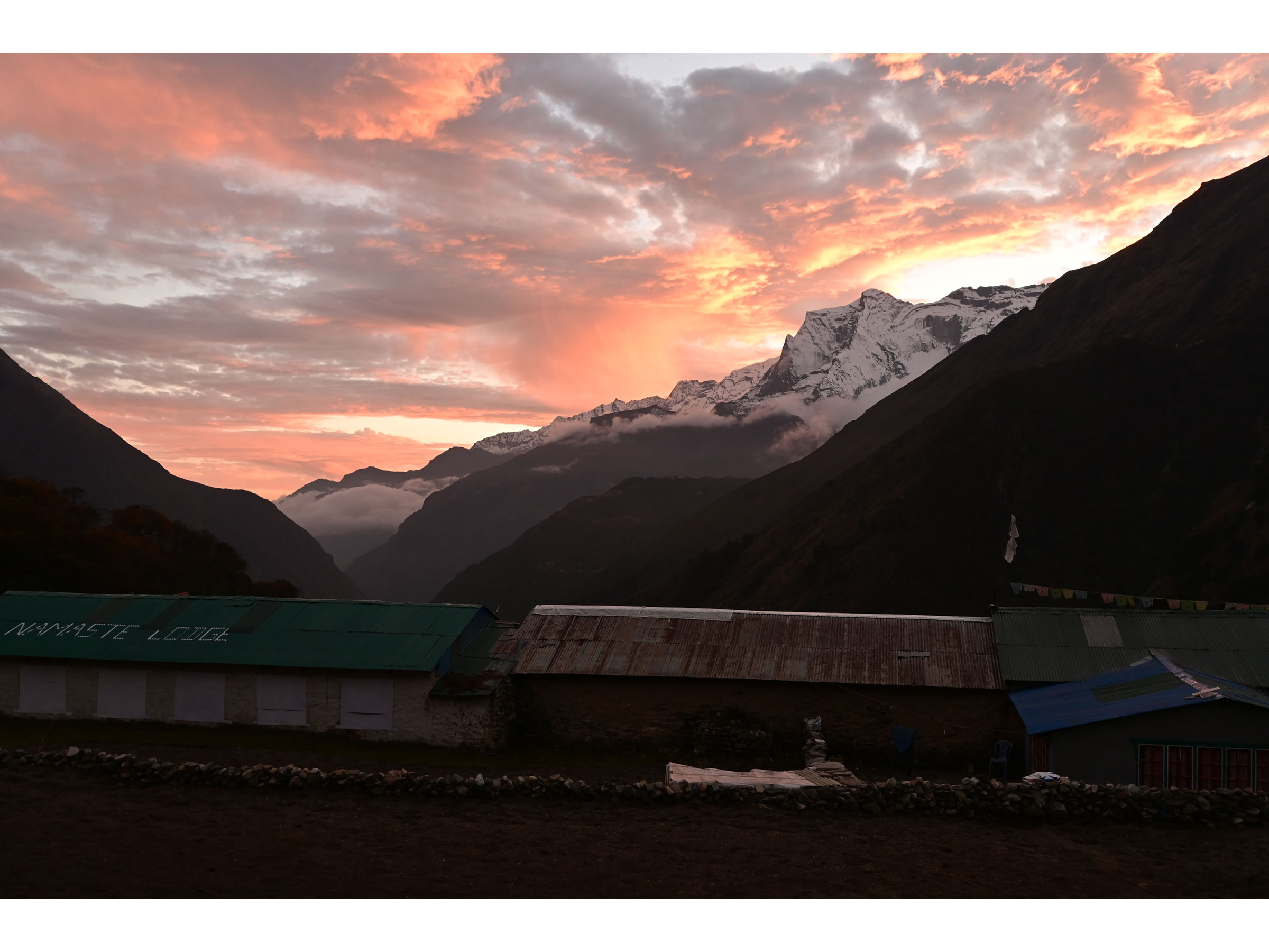 sunrise in the Himalayas