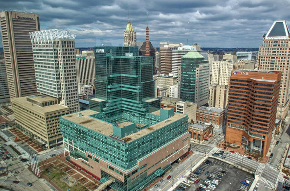 Baltimore skyline cc by forsaken fotos