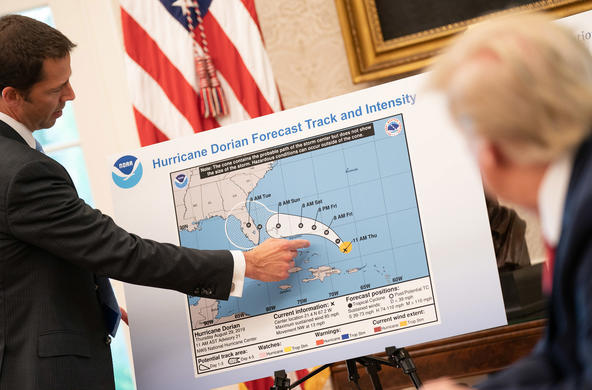 hurricane dorian map cc white house