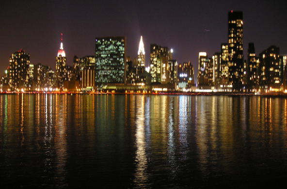 Skyline of a city