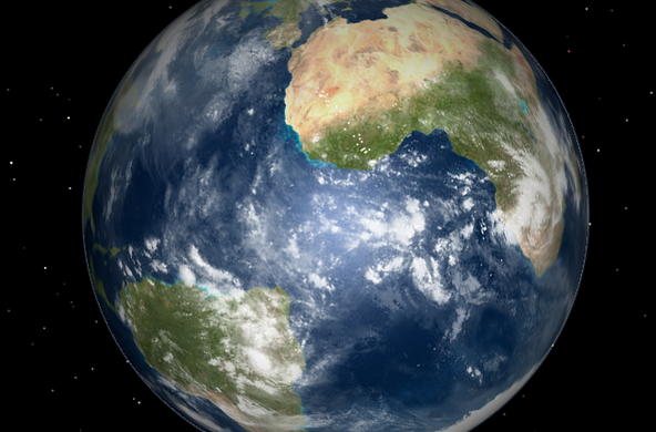 Earth from afar. Science happens here.