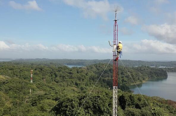 tower drone footage