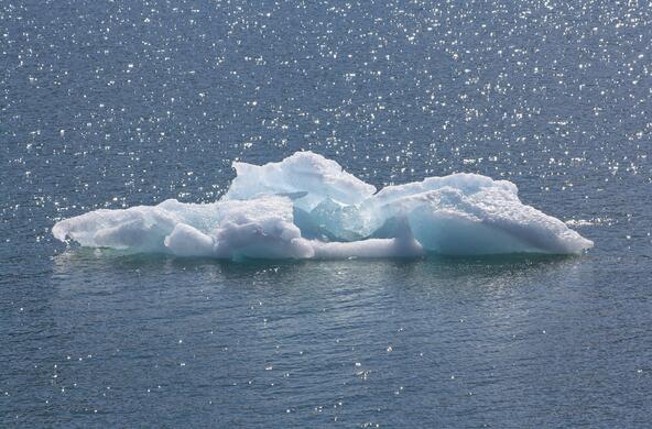 An ice floe in the Arctic
