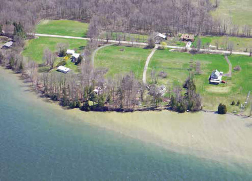 horeline erosion along the west shore of North Hero, Vermont