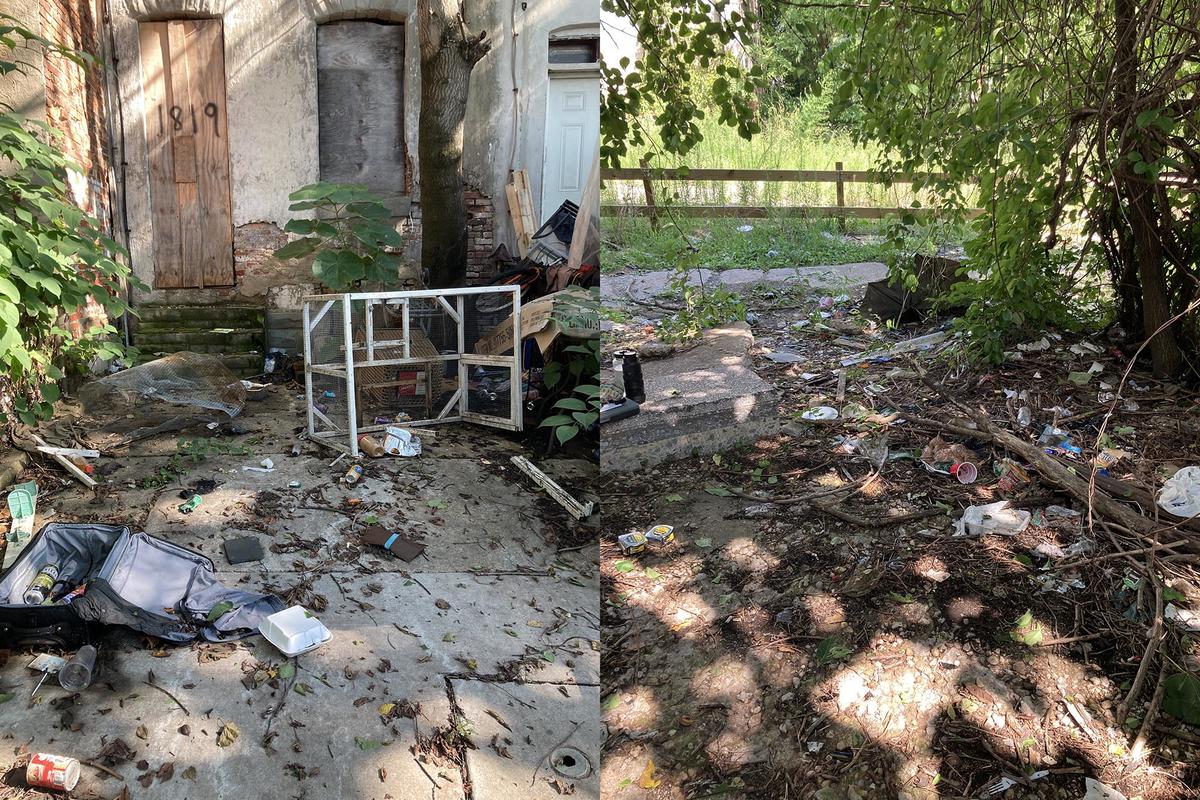 vacant lot lower income neighborhood