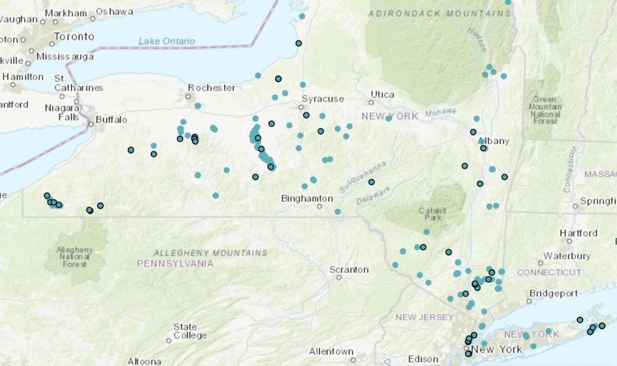 A snapshot of current and archived HAB reports to the NYSDEC