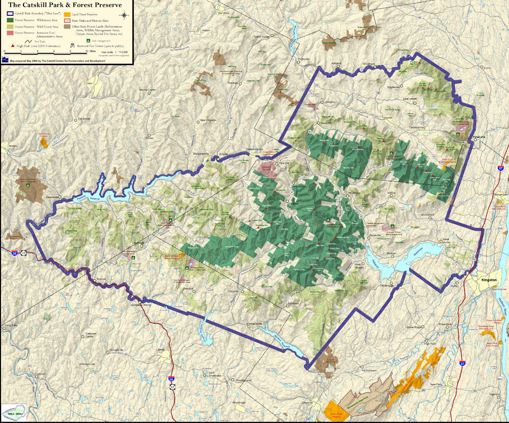 Catskill Mountains, Map, Description, & Facts