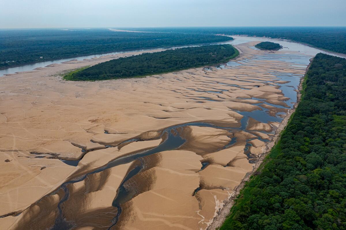 amazon at record low water levels